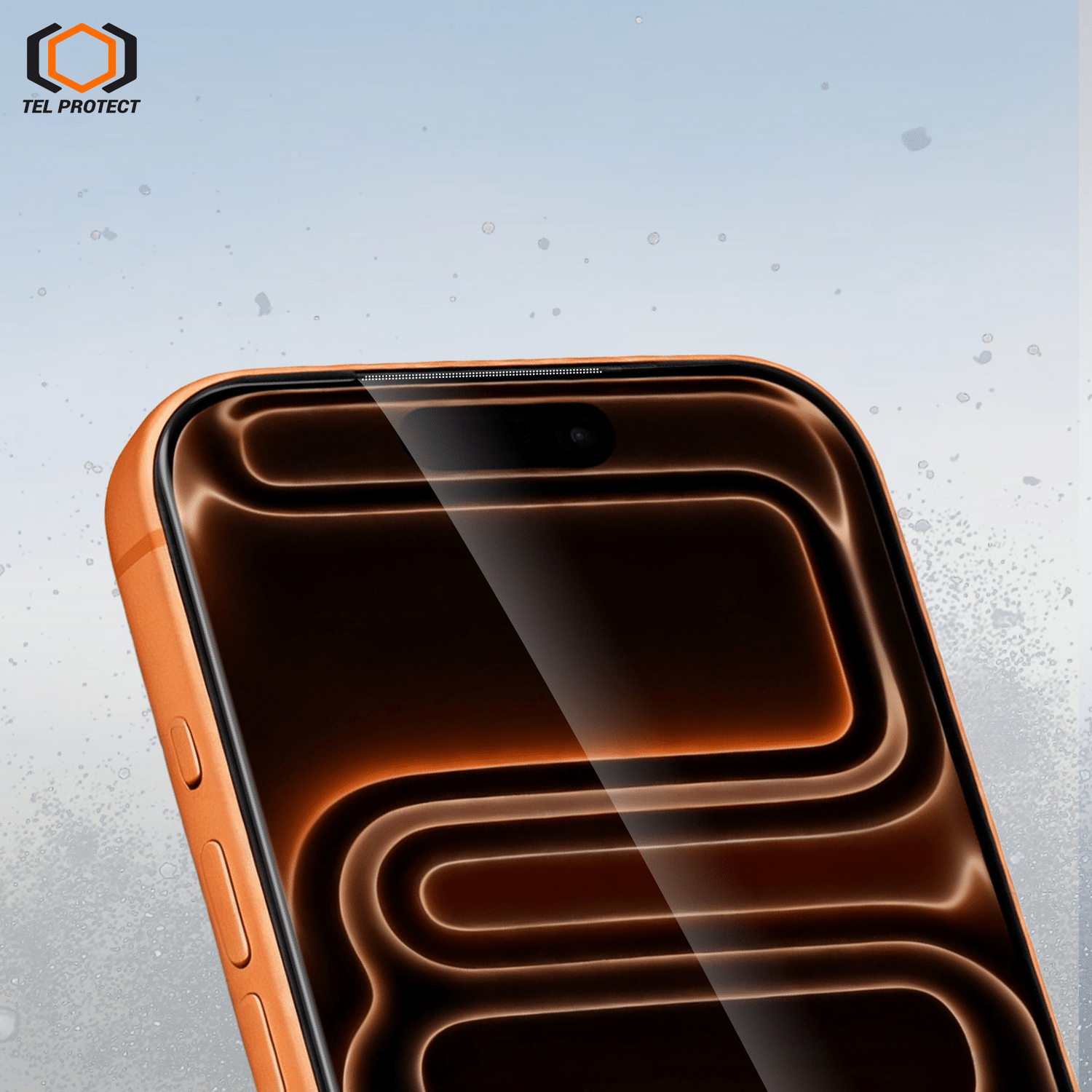 Tel Protect Dust-Free Easy Fit Full Glue 6D kaljeno staklo za iPhone 14 crno