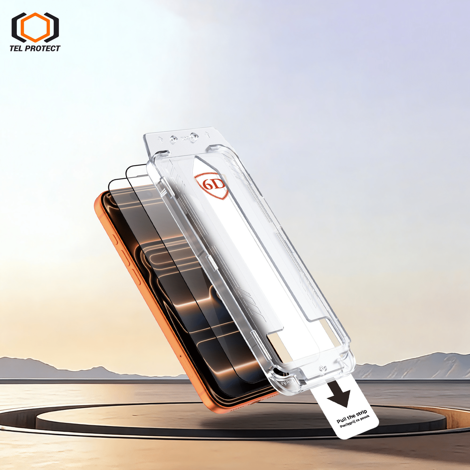 Tel Protect Dust-Free Easy Fit Full Glue 6D kaljeno staklo za iPhone 17 Pro crno - 2 komada