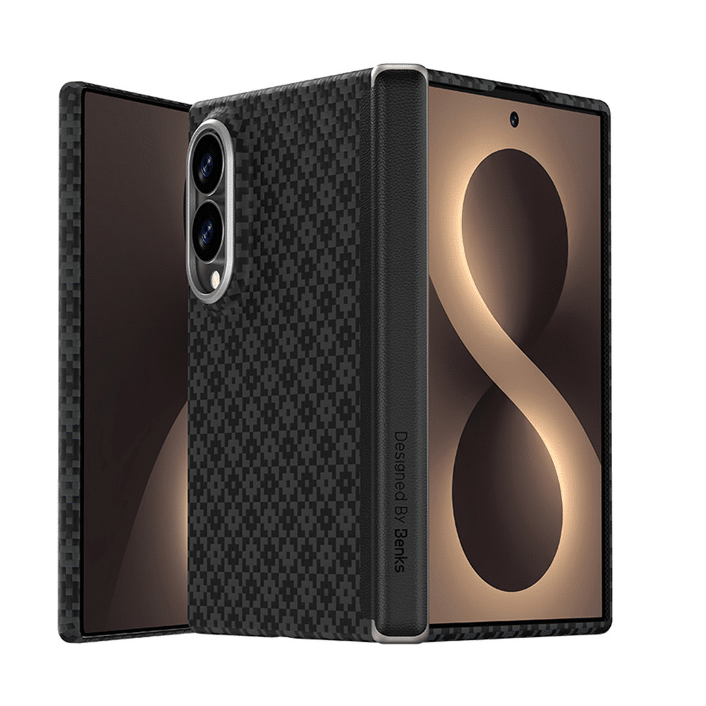 Benks Magnetic Armor Grid Air Grand Combo maska + GlassWarrior zaštitno staklo za Samsung Galaxy Z Fold 8 crna