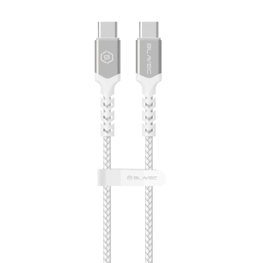 Blavec kabel Raptor pleteni - Tip C na Tip C - PD 100W 5A 1 metar Apple CarPlay/Android Auto