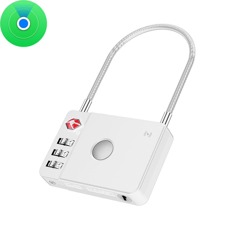 MiLi GPS Bluetooth MiLock Tracker HD-P16-L (samo za Apple) brava za prtljagu bijela
