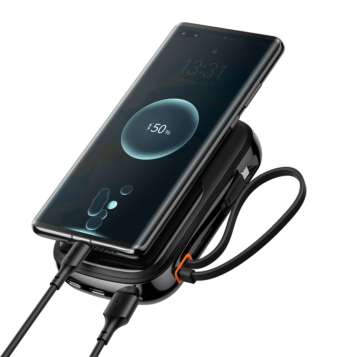 Baseus Power Bank 20000mAh Qpow Pro - USB + Type C - PD 22,5W s Type C kabelom (PPQD060301) crni