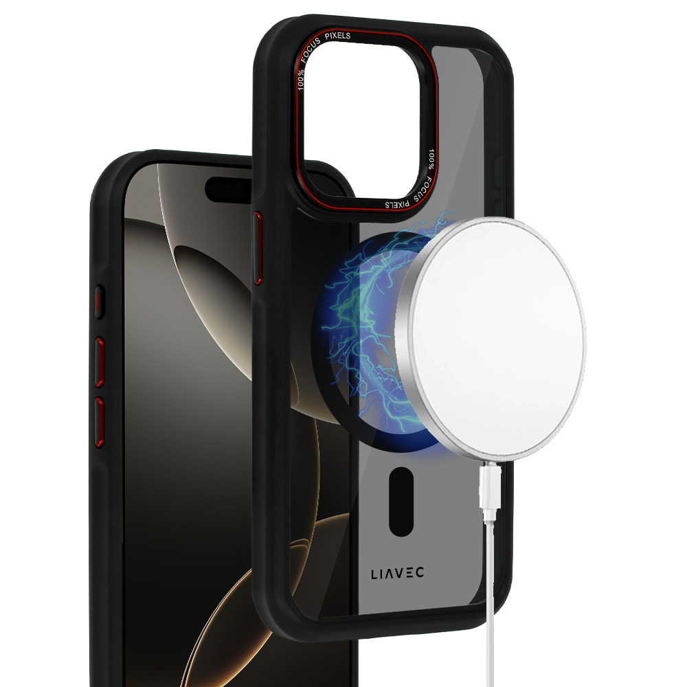 Liavec Hybrid Smoke Magsafe maska za iPhone 15 Pro Max