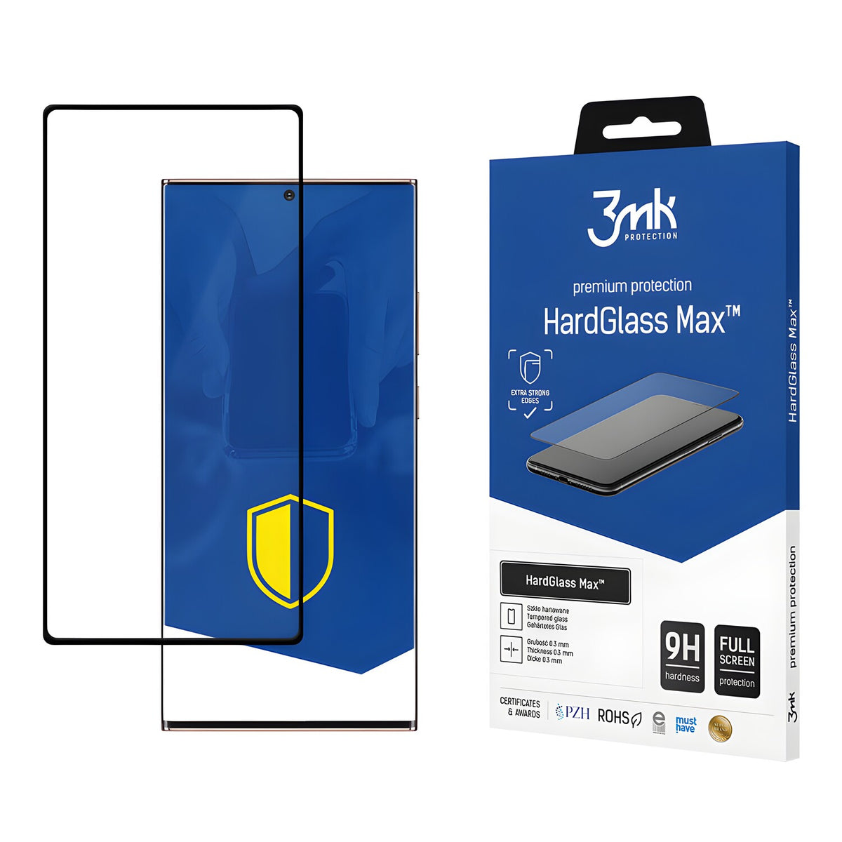 3mk HardGlass Max - zaštitno staklo za Samsung Galaxy Z Fold 6 - Crna KP41357