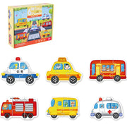 Dječje drvene puzzle - Traffic KP22046