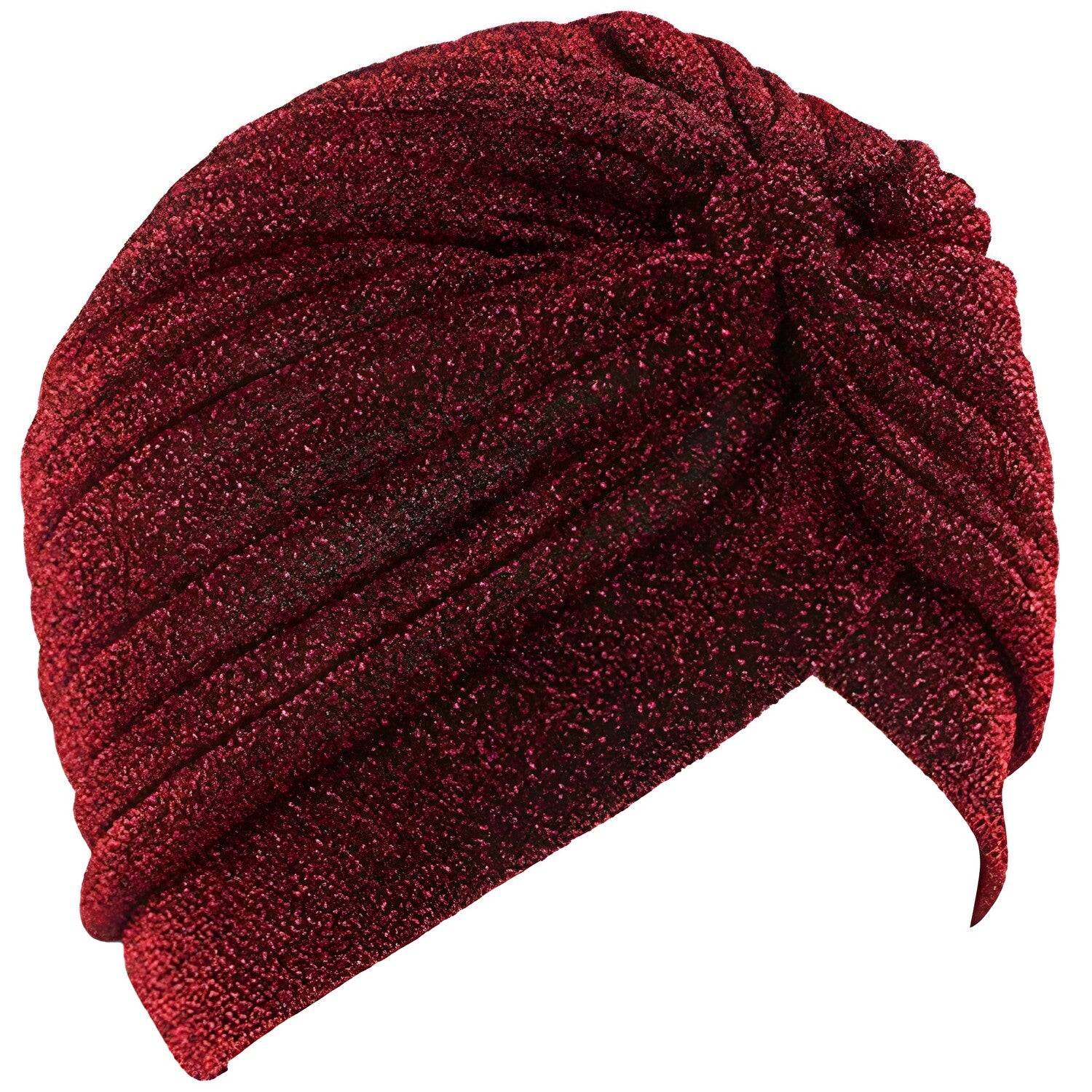 Sjajna Turbanova Kapa - Bordo KP6634