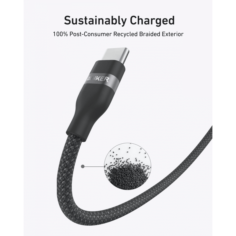 USB-C na USB-C kabel Anker 240 W 180 cm crni A82E2H12