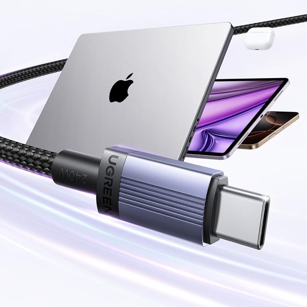 USB-C na USB-C kabel UGREEN L532- 240 W - 2 m- sivi