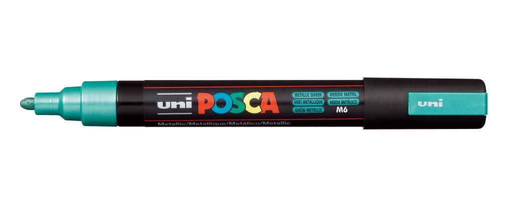 Marker Uni pc-5m Posca kovinsko zelena