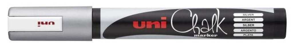 Marker Uni pwe-5m kreda srebrna