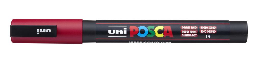 Marker Uni pc-3m Posca temno rdeč