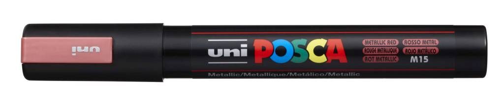 Marker Uni pc-5m Posca metallic rdeči
