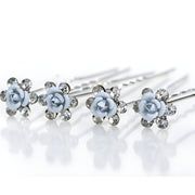 Ukosnica Blue Crystal Flower KP1572