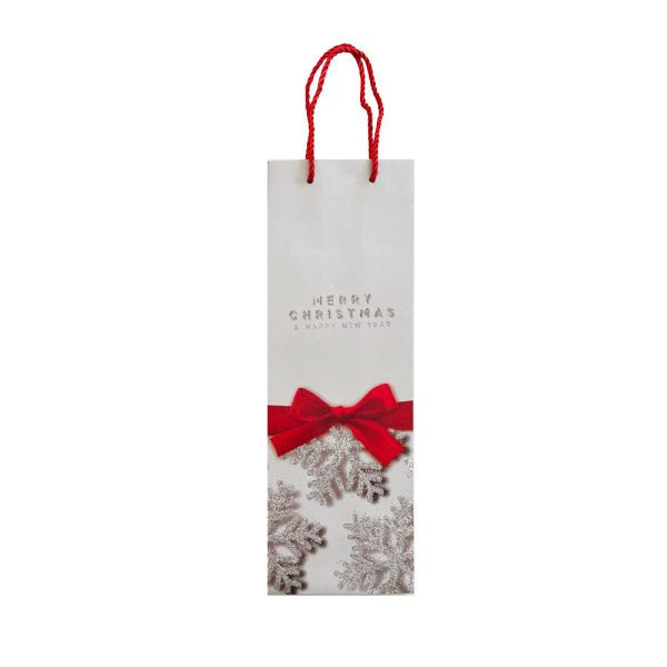 Božićne vrećice za vino Bordo